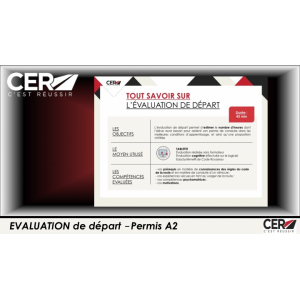 Evaluation Initiale (en ligne) - Permis A2